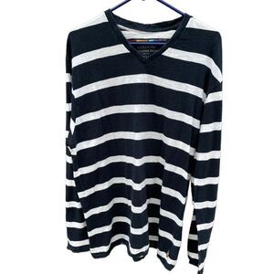 Colours Alexander Julian men’s size XXL  black and white stripe pullover
